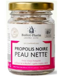 Propolis Noires Peau Nette ® - Nutricosmétique BIO, 120 capsules
